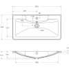 раковина полувстраиваемая belbagno 90 bb900/455-lv-mr-alr белая