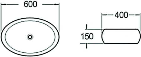 раковина 75x43 см santiline sl-1036