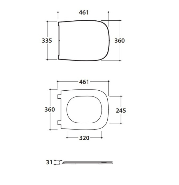 сиденье для унитаза globo genesis gn020bi, съёмное, с soft-close, белый глянцевый