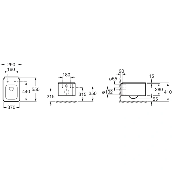 унитаз подвесной roca element 346577000 белый