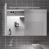 зеркальный шкаф emco asis mee 120 9498 050 53 с подсветкой серебро