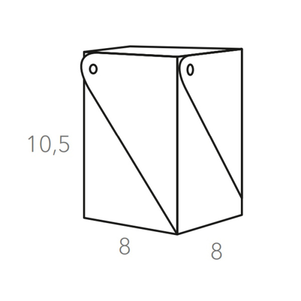 Стаканчик Colombo Design Adj MIU 8x8хh10.5 см, настольный, горчичный|оливковый