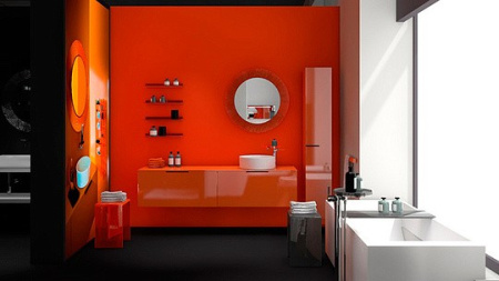 Зеркало Laufen Kartell 3.8633.1.082.000.1 оранжевый пластик