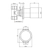 fima carlo frattini spillo steel запорный вентиль, цвет: inox