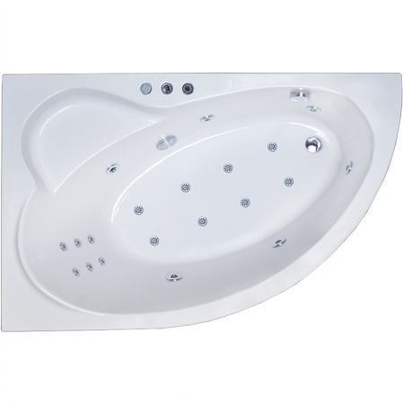 Акриловая ванна Royal Bath Alpine De Luxe 150x100 RB819100DL-L с гидромассажем