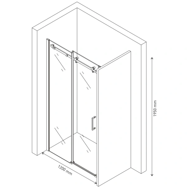 душевая дверь 120 см berges gelios 062007 прозрачное