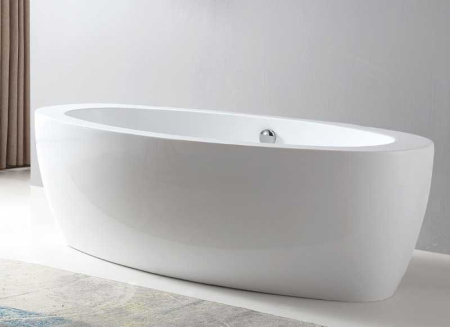 Акриловая ванна Abber AB9206 185х91 см, без гидромассажа, цвет белый