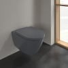 унитаз villeroy & boch subway 2.0 5614r0i4 подвесной, безободковый, graphite с покрытием ceramicplus