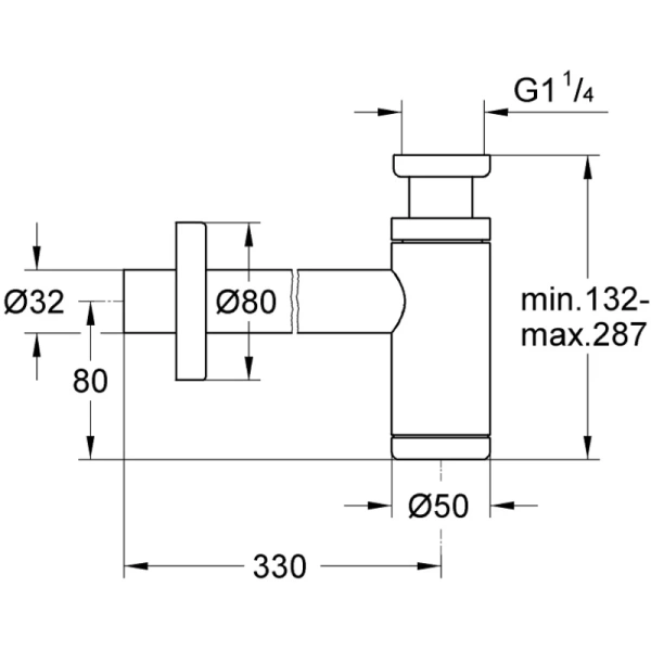 сифон для раковины grohe 28912gn0