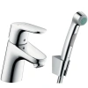 Смеситель для раковины с гигиеническим душем, без донного клапана Hansgrohe Focus E2 31926000