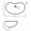 раковина встраиваемая artceram idea idl001 01;00 60x37 см, белая