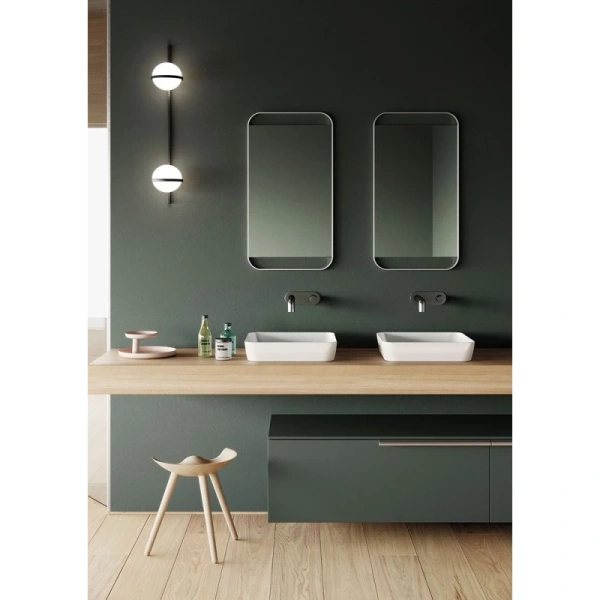 раковина gsi pura 884711 накладная, 50x38 см, bianco lucido (белый глянец)