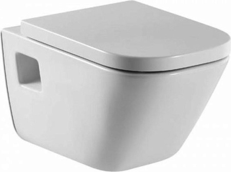 сиденье для унитаза roca gap 801472004 с микролифтом, петли хром