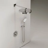 душевой комплект sancos space sc3006ch 320 мм, с термостатом, хром