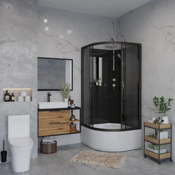 душевая кабина niagara classic 90x90 ng-6508-14bkt без гидромассажа