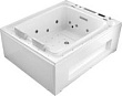 Акриловая ванна Gemy G9268 K гидромассажная, 185х150 см, цвет белый