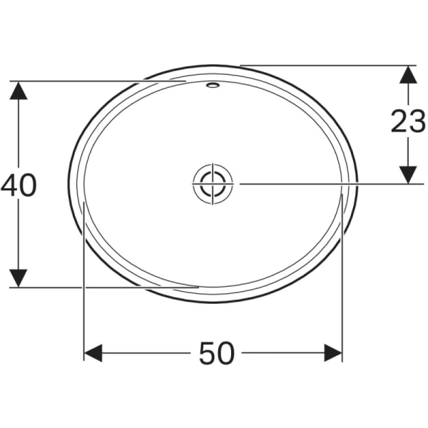 раковина встраиваемая 56 см geberit variform 500.752.01.2
