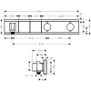 термостат для 2 потребителей hansgrohe rainselect 15355600