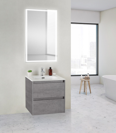 тумба под раковину belbagno kraft kraft 39-500/390-2c-so-cg, цвет серый.