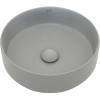 раковина aquame aqm5012mfg ø36 см, накладная, цвет светло-серая матовая