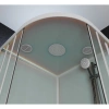 душевая кабина 100x100x220 см frank f400/2 white 133009 прозрачное