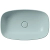 раковина gsi nubes 978315 накладная, 60x38 см, ghiaccio opaco (голубой матовый)