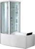 Акриловая ванна Gemy G8040 C L гидромассажная, 170х85х220 см, левосторонняя, цвет белый