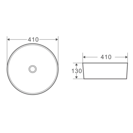 раковина-чаша belbagno 41 bb1315-h311 серая матовая