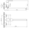 смеситель для ванны haiba hb22590-7 универсальный, цвет черный