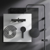 душевая система am.pm x-joy f0785a422 с термостатом, цвет черный матовый