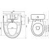 крышка-биде timo te-710 белая с микролифтом