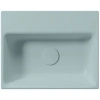 раковина gsi nubes 9684115 накладная, 40x32 см, ghiaccio opaco (голубой матовый)
