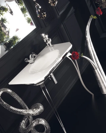 смеситель для раковины boheme brillante presente 351 хром