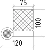 стакан для зубных щеток boheme royal cristal 10924-br бронза