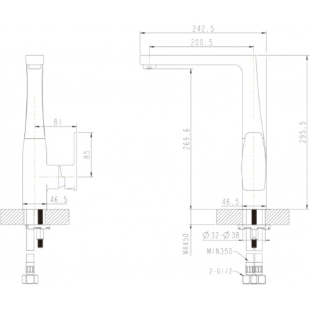 смеситель для кухни bravat riffle f772106c