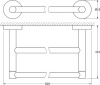 полотенцедержатель artwelle harmonie har 030 50 см