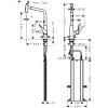 смеситель для кухни hansgrohe metris select m71 73816800, сталь
