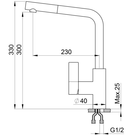 смеситель для кухни point pn3102w белый