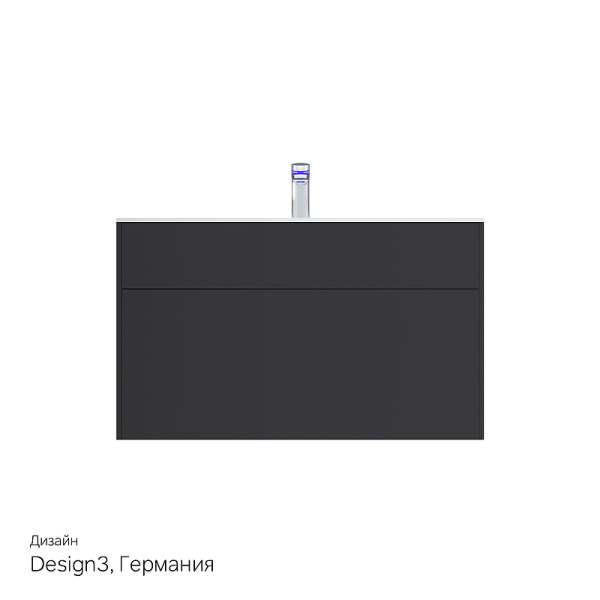 тумба под раковину am.pm inspire 2.0 m50afhx1003gm подвесная 100 см, 3 ящика, цвет графит, матовый