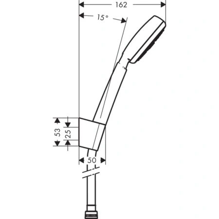 душевой набор hansgrohe crometta 100 1jet porter 1,60м 26665400