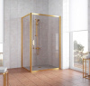 душевой уголок vegas glass zp+zpv 130*80 09 05 профиль золото, стекло, стекло бронза