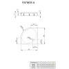 душевой поддон 90×90 см radaway patmos a 4s99155-03