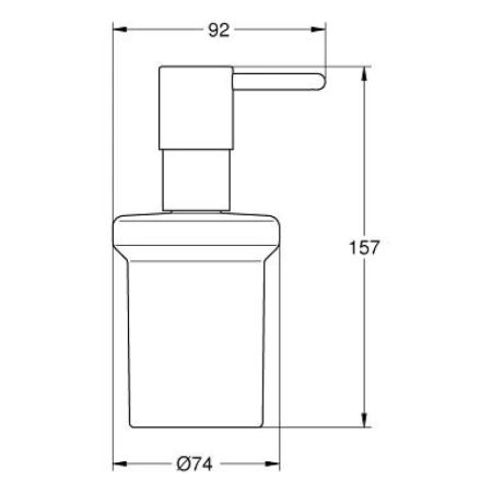 дозатор 160 мл grohe essentials 40394001