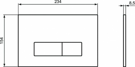 кнопка для инсталляции ideal standard oleas™ p2 r0119ac