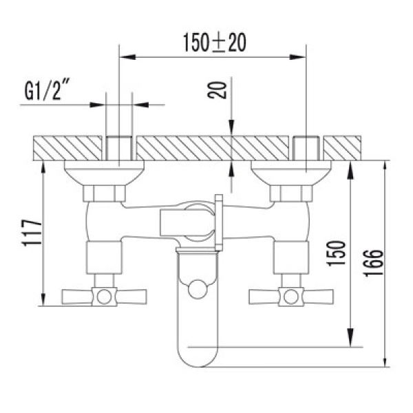 смеситель для ванны с душем lemark neo lm2202c