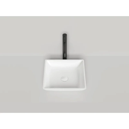 накладная раковина в ванную salini callista 108 1101208sg/sm, 38 x 38 см, из материала solix, глянцевая или матовая, белая