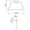 кольцо для полотенец haiba hb8604 цвет хром