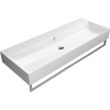 раковина gsi kube x 9424011 подвесная, 120x47 см, bianco lucido (белый глянец)
