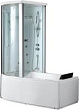 Акриловая ванна Gemy G8040 C L гидромассажная, 170х85х220 см, левосторонняя, цвет белый