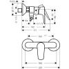 смеситель для душа hansgrohe talis e 71760700